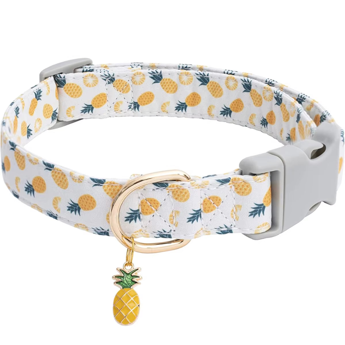 Cp602/611--Fruit Pattern Pet Dog Collar with Fruit Metal Pendant Do for Cat Puppy Dog