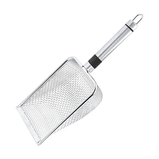 Steel Cat Sand Shovel Fine Pores Pet Poop Shovel for Rabbits Dogs Toilet Cleaning Tools Pets Supplies Q8O7