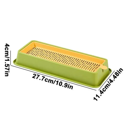 Nursery Tray Seed Germination Tray Cat Grass Growing Set Layered Feline Soilless Convenient Cat Grass Set 4 Styles Pet Supplies