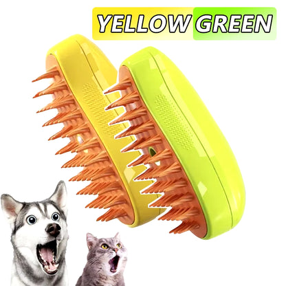 Cat Dog Steamy Brush Steam Brush Electric Sprayer for Massage Pet Grooming Tool Shedding 3 in 1 Electric Sprays Massage Combs